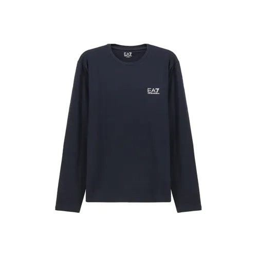 EMPORIO ARMANI EA7 T Рубашка Мужская Ночной Синий