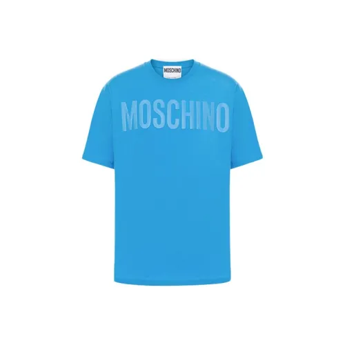 MOSCHINO Мужские синие футболки