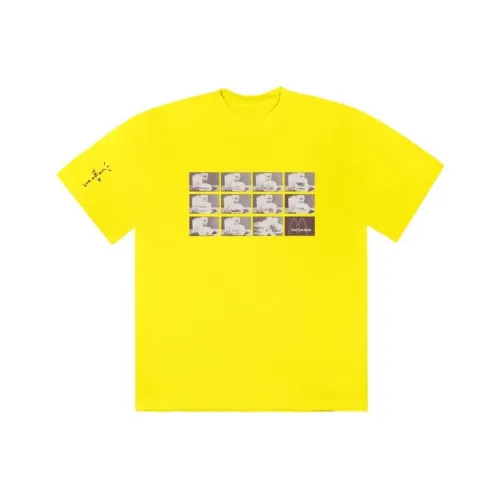 TRAVIS SCOTT Желтая Унисекс Футболка