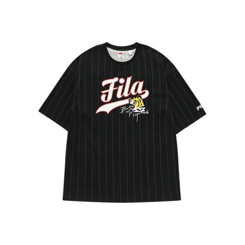 FILA FUSION Baseball серия T-рубашка мужская темно-черная