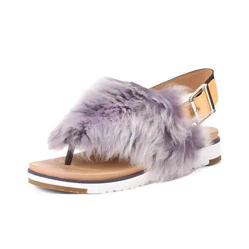 UGG Holly Big Мех King Stylish Sandal Женские Midnight Purple