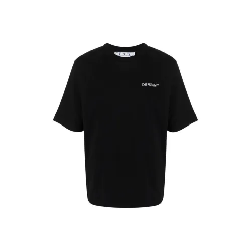 Off Белый SS22 T Рубашка Мужская Черная