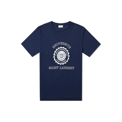 SAINT LAURENT Синий Мужской T-Рубашки