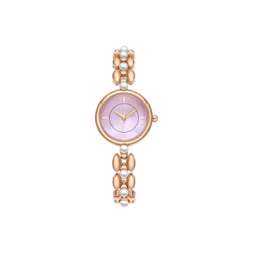 RINA VELLA Кварцевый механизм Часы Женские Жемчужная раковина Циферблат