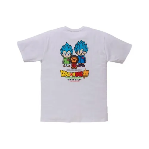A BATHING APE x Dragonball Супер Гоку Вегета Футболка Т-Рубашка Унисекс Белая
