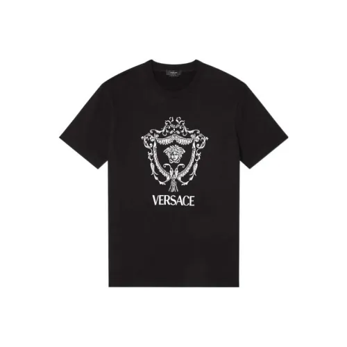 VERSACE Мужские черные T-рубашки