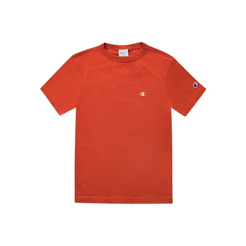 Champion T-Shirt Японская версия Унисекс Оранжевый Красный