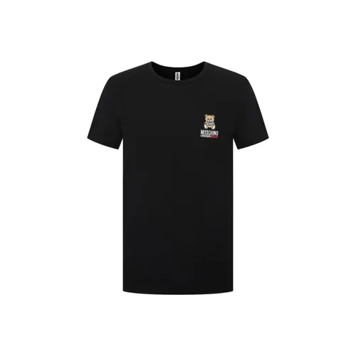 MOSCHINO Мужские черные T-рубашки