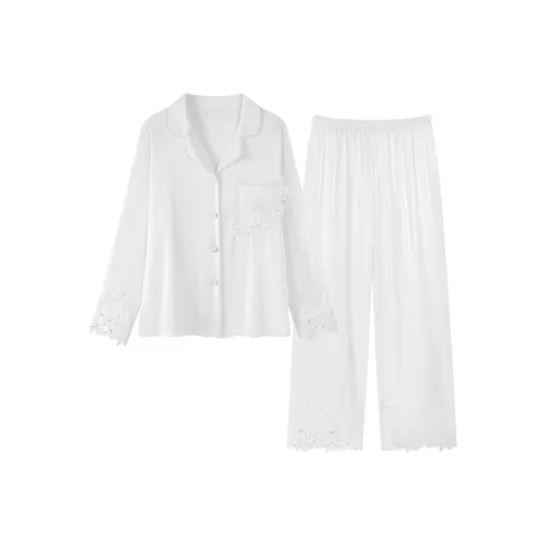 ROMANTIC·SPRING Пижамный комплект Женский Белый