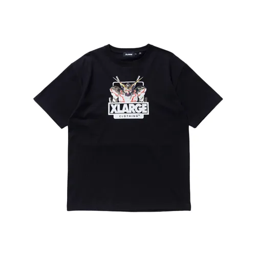 XLARGE x Gundam Прямой крой T-рубашка Унисекс