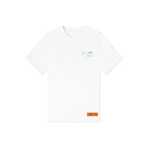 HERON PRESTON Белая Мужская T-Рубашка