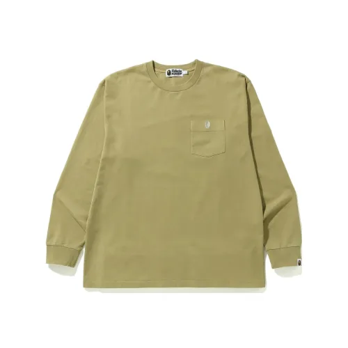 A BATHING APE Голова Series Рукав с спущенным плечом T-рубашка Мужская