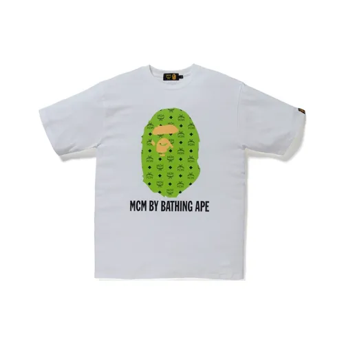 A BATHING APE x MCM Ape Head Series T-Shirt Мужской