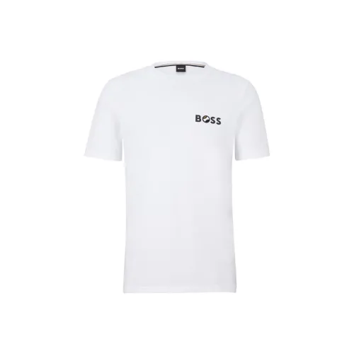 Hugo Boss Белые Мужские T-рубашки