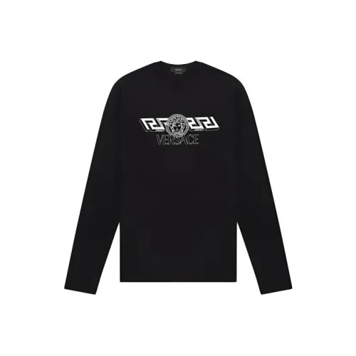 VERSACE Мужские черные T-рубашки