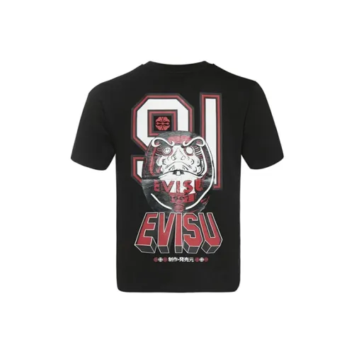 EVISU Прямой крой T-рубашка мужская красная