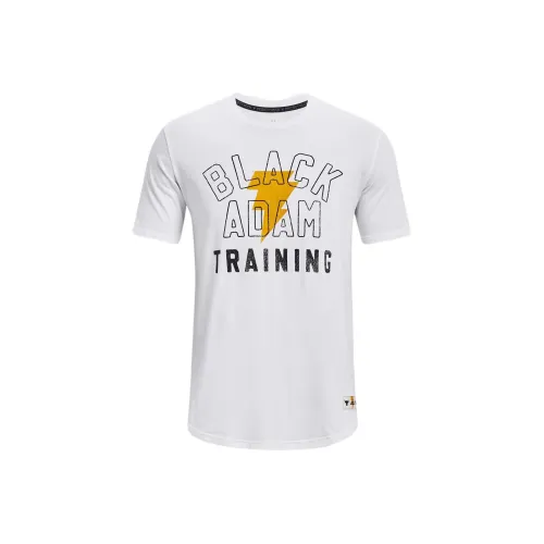 Under Armour Johnson Рукав с оборванным плечом T-рубашка Мужская Белая