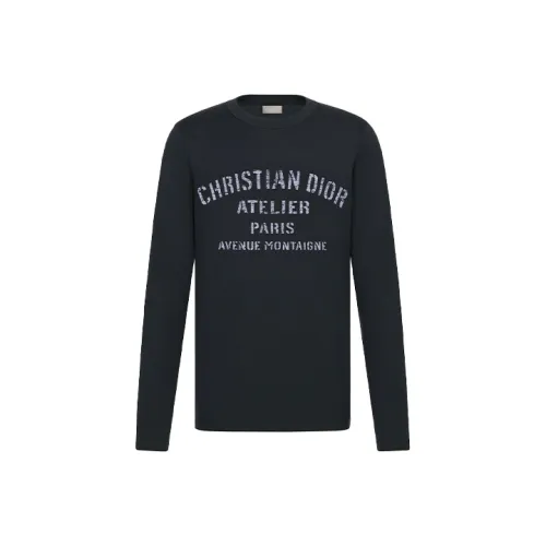 DIOR Quarterly New Products Морской синий Мужская T-рубашка