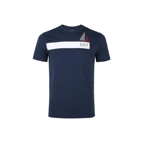 EMPORIO ARMANI EA7 SS22 Рубашка Мужская Темно-синяя