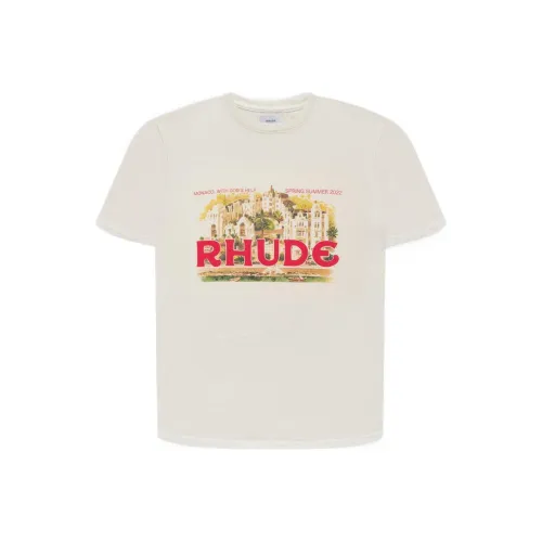 RHUDE Белая Мужская T-Рубашка