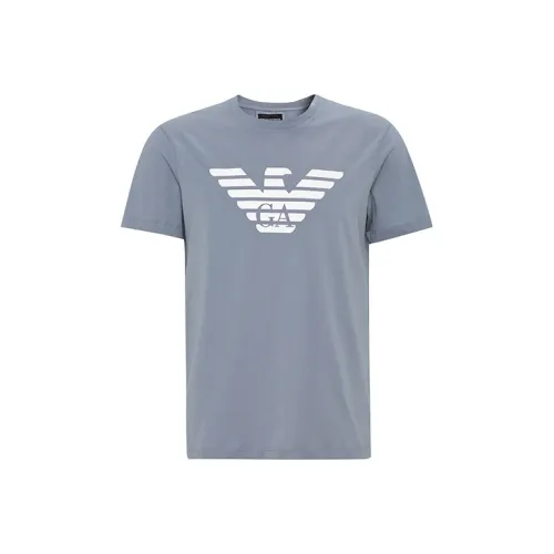 EMPORIO ARMANI SS22 T Рубашка Мужская Серого цвета