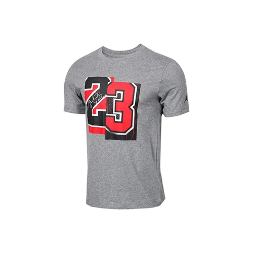 Jordan Air Джордан AJ Серый Мужская T-Рубашка