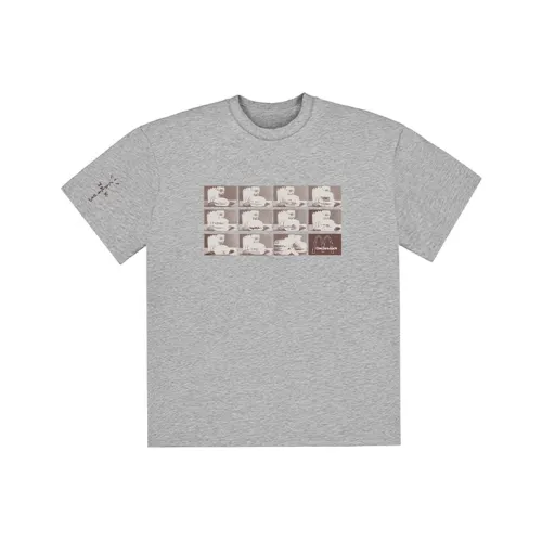 Travis Scott x McDonald's Футболка Унисекс Серого цвета