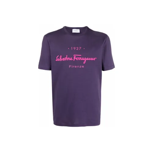 Ferragamo Фиолетовый Мужской T-Рубашки