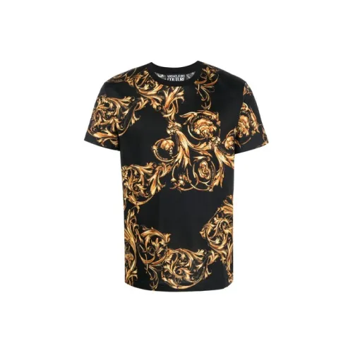 VERSACE JEANS COUTURE Мужские черные футболки