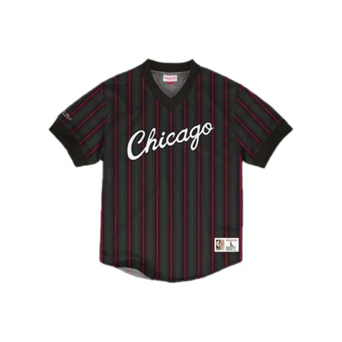 MITCHELL NESS Рукав с оборванным плечом T-рубашка Мужская Черная