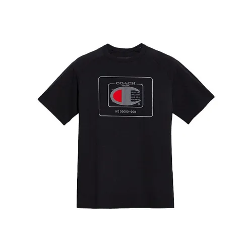 COACH Мужские черные T-рубашки