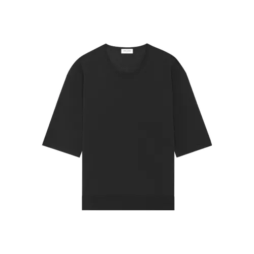 SAINT LAURENT Мужские черные T-рубашки
