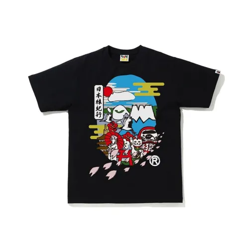 A BATHING APE Голова Series T Рубашка Мужская Черная