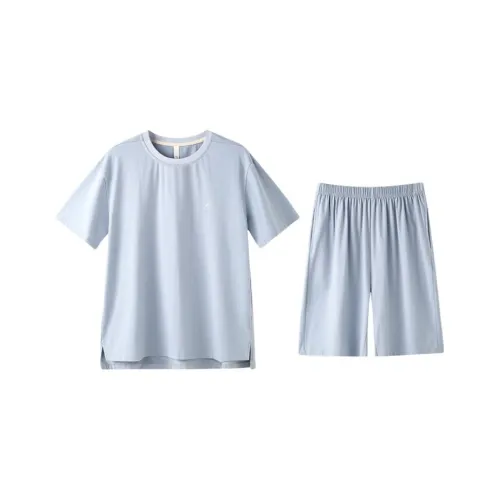 ZAO FU NIAO Пижамный комплект Мужской Aqua Blue