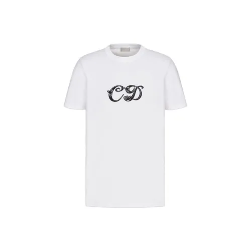 DIOR Quarterly New Products Белые Мужские T-Рубашки