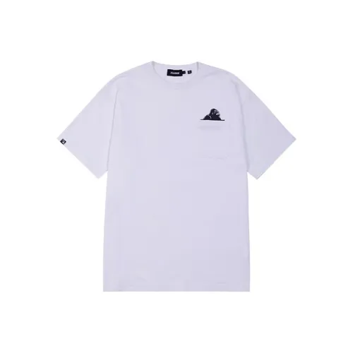 XLARGE SS21 Рукав с оборванным плечом T-рубашка Унисекс Белый