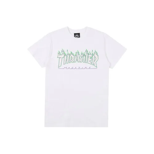 Thrasher SS22 T-Shirt US Version Unisex White Thrasher SS22 Футболка Американская версия Унисекс Белый