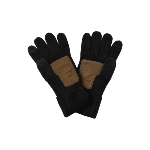 Polo Ralph Lauren Мериносовая шерсть кожа вязаные перчатки унисекс черный