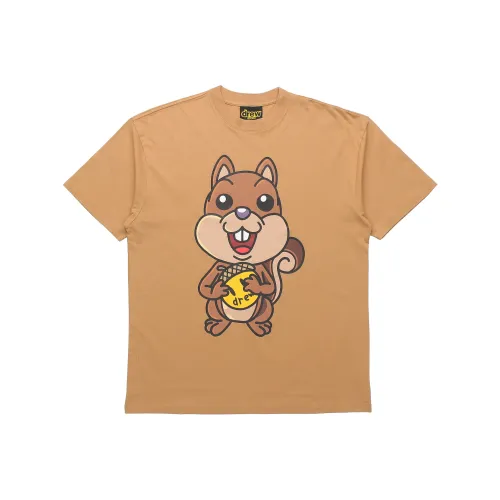 Drew House Smiley Collection Верблюжий Унисекс Т-рубашки