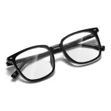 Ярко-черная оправа, одна рамка + 0 степень защиты от синего света, 0 диоптрий