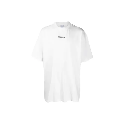 Vetements Белая Унисекс Футболка
