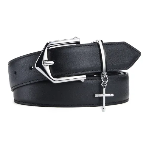 Jeccieziio Ремни из коровьей кожи женские серебряного цвета ширина 3 см