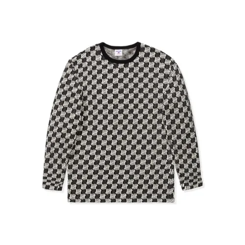 UNDEFEATED SS20 Прямой крой Длинный рукав Т-рубашка Унисекс Черный белый