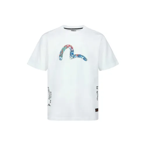 EVISU Белая Мужская T-Рубашка