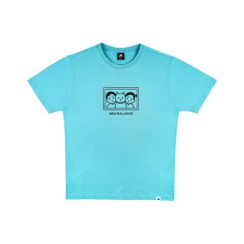 New Balance совместный бренд x Noritake Collection T-рубашка унисекс Озерно-голубой