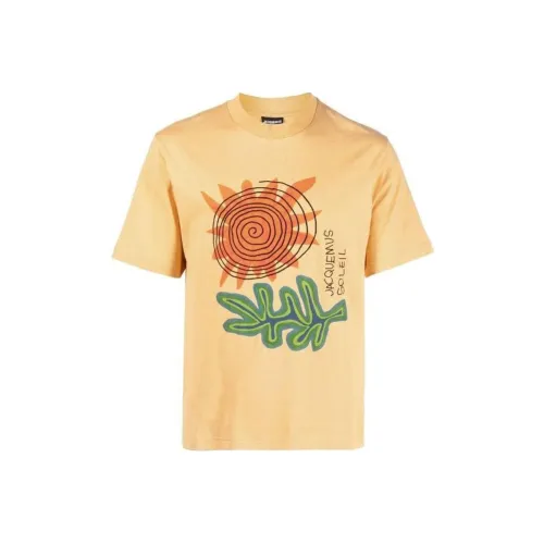 Jacquemus Желтые Мужские T-рубашки