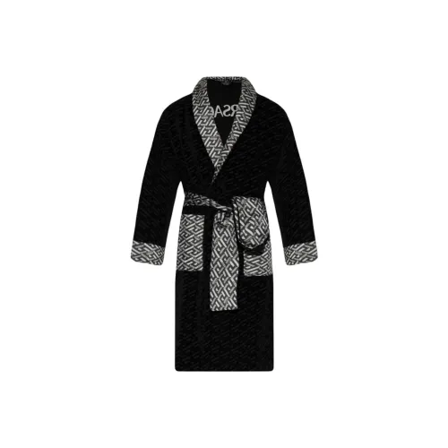 VERSACE Мужские черные халаты для ванной