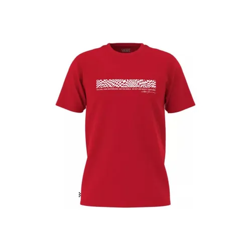 Vans GROSSO SKATE Red Men's T-Shirts