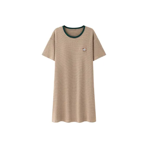 Gongdie Ночная сорочка Женская Хаки