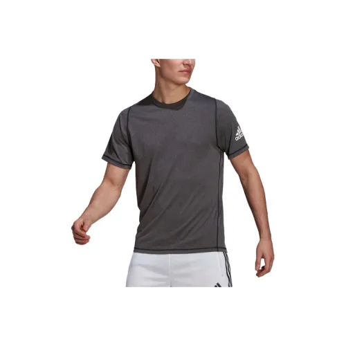 Adidas T-Shirt Мужская Металлик Черный